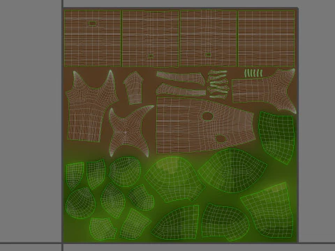 Prop302 Modular Tree 3D Model