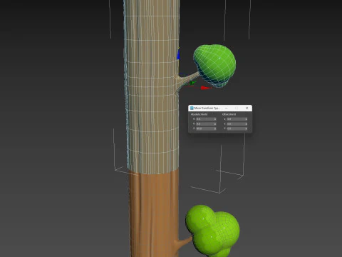 Prop302 Modular Tree 3D Model