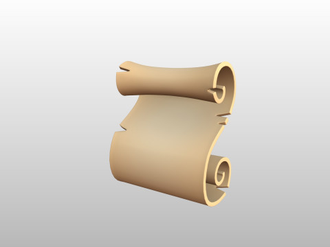 Prop303 Old Paper Model 3D