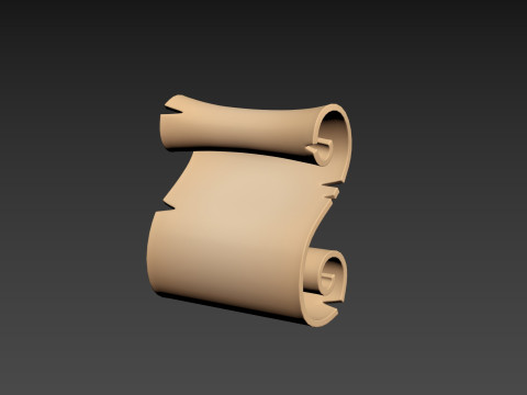 Prop303 Old Paper Model 3D