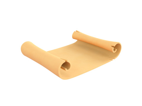 Prop304 Scroll Paper 3D मॉडल