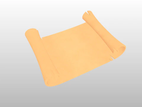 Prop304 Scroll Paper 3D Model