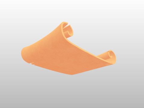 Prop304 Scroll Paper 3D मॉडल