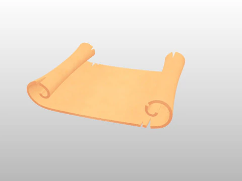 Prop304 Scroll Paper 3D Model