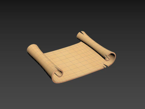 Prop304 Scroll Paper 3D Model