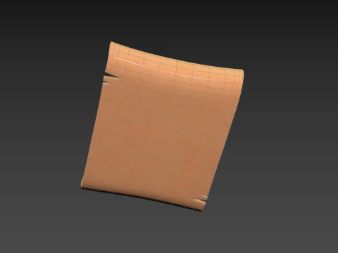 Prop304 Scroll Paper 3D Model
