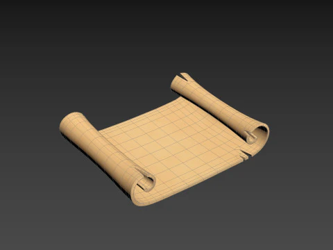 Prop304 Scroll Paper 3D Model