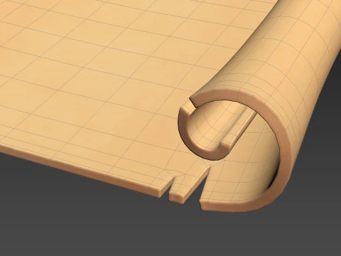 Prop304 Scroll Paper 3D Model