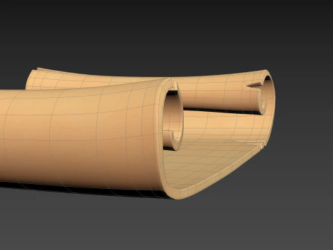 Prop304 Scroll Paper 3D Model