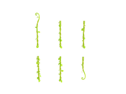 Prop306 Modular Vine 3D Model