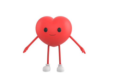 Character319 Heart Character 3D Model