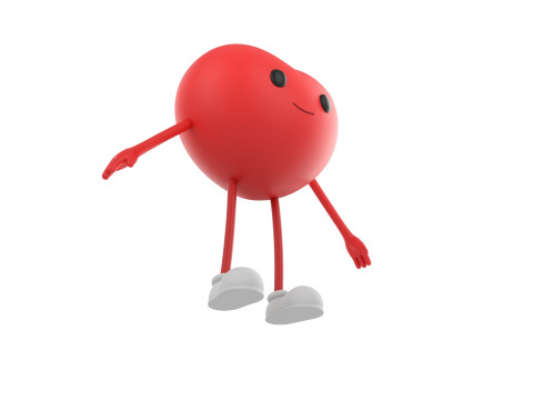 Character319 Heart Character 3D Model