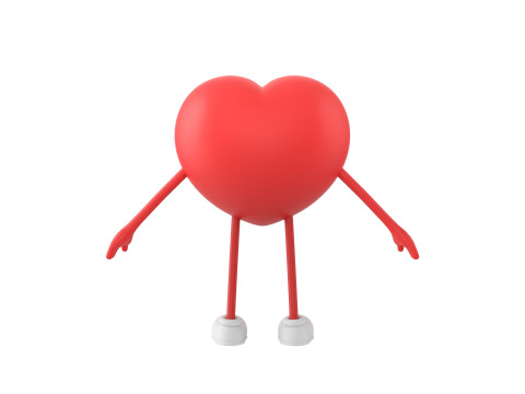 Character319 Heart Character 3D Model