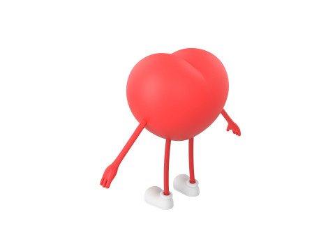 Character319 Heart Character 3D Model