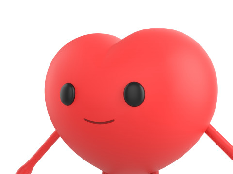 Character319 Heart Character 3D Model