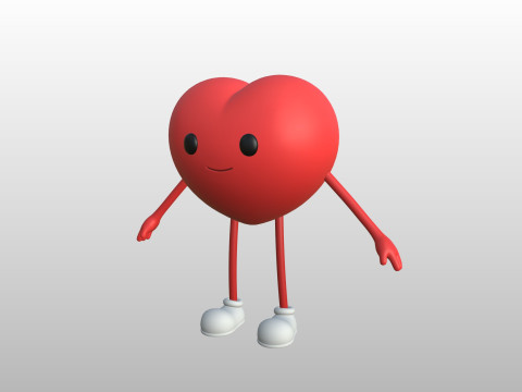 Character319 Heart Character 3D Model