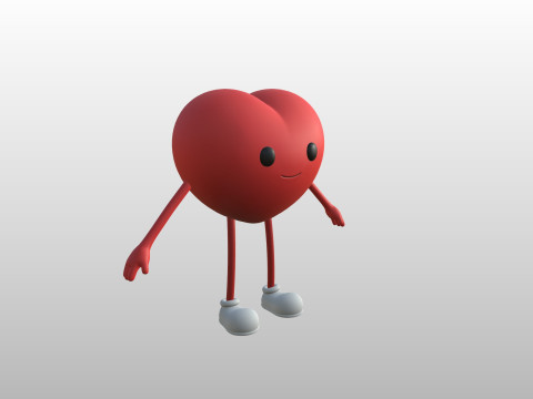 Character319 Heart Character 3D Model