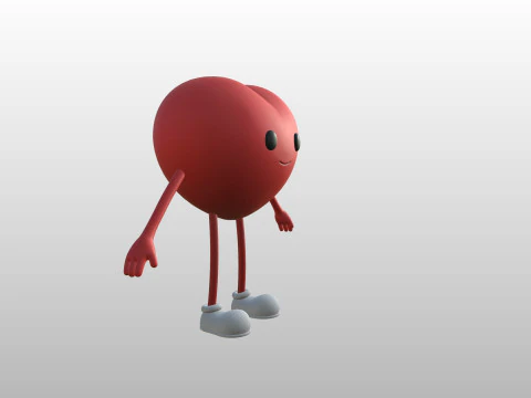 Character319 Heart Character 3D Model