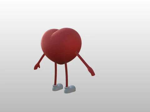 Character319 Heart Character 3D Model