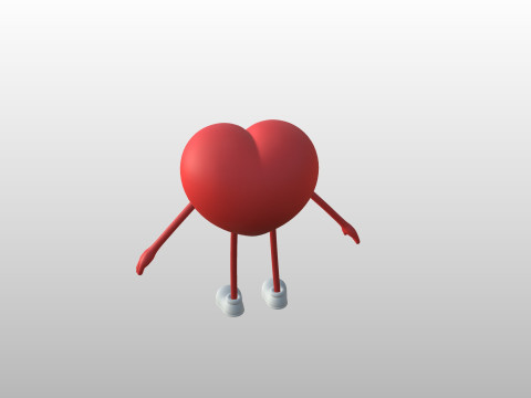Character319 Heart Character 3D Model