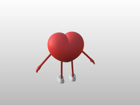 Character319 Heart Character 3D Model