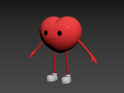 Character319 Heart Character 3D Model