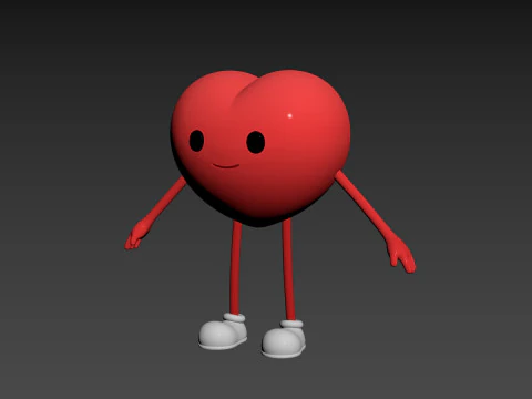 Character319 Heart Character 3D Model