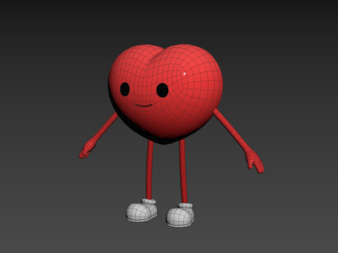Character319 Heart Character 3D Model