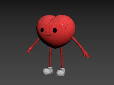 Character319 Heart Character 3D Model
