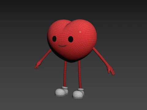 Character319 Heart Character 3D Model