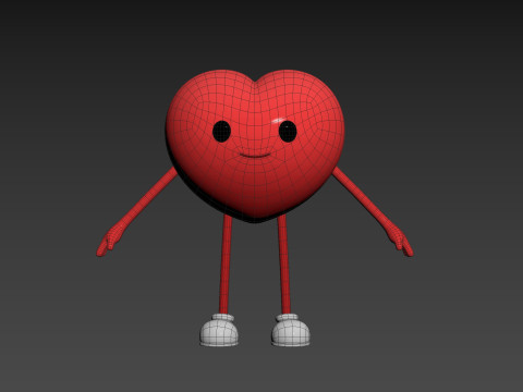 Character319 Heart Character 3D Model