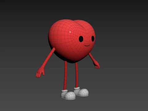 Character319 Heart Character 3D Model