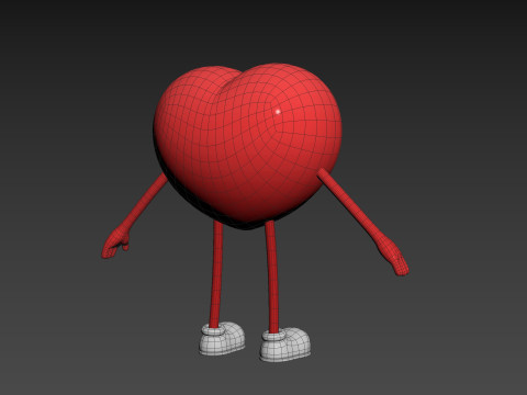 Character319 Heart Character 3D Model