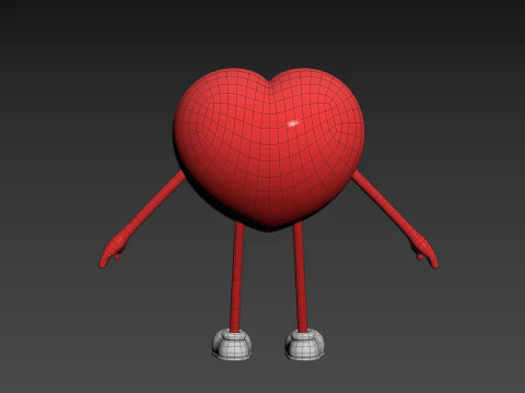 Character319 Heart Character 3D Model