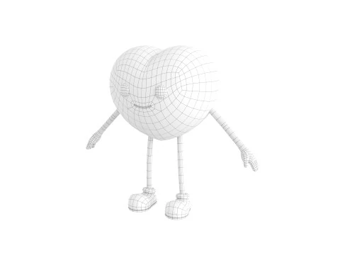 Character319 Heart Character 3D Model