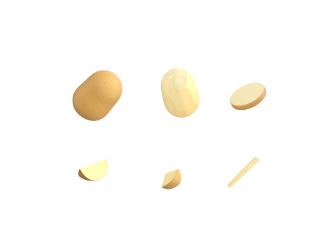 Prop307 Potatoes 3D-Modell