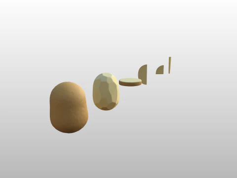 Prop307 Potatoes 3D Model