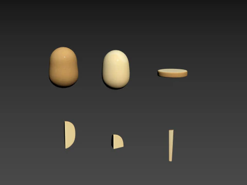 Prop307 Potatoes 3D Model