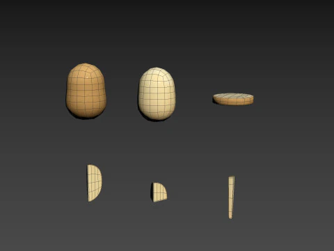 Prop307 Potatoes 3D Model