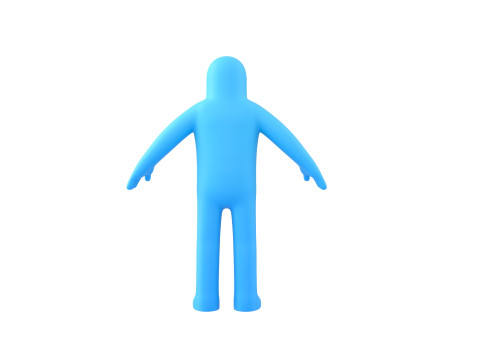 Character320 Blue Guy 3D 모델