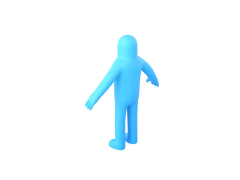 Character320 Blue Guy 3D Model