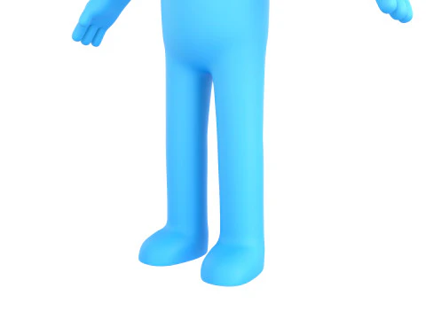 Character320 Blue Guy 3D Model