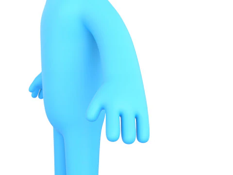 Character320 Blue Guy 3D Model