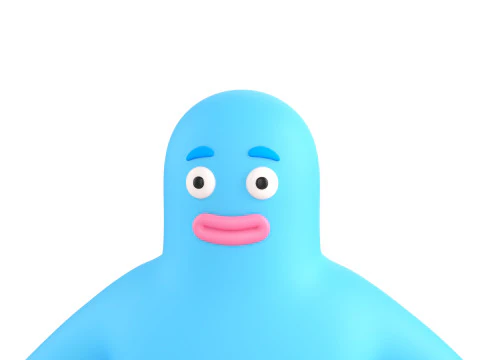 Character320 Blue Guy 3D Model