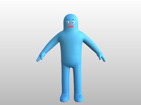 Character320 Blue Guy 3D 모델