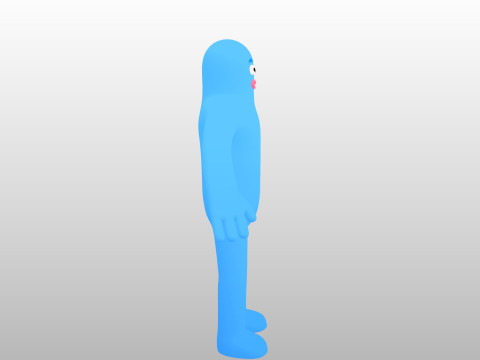Character320 Blue Guy 3D 모델