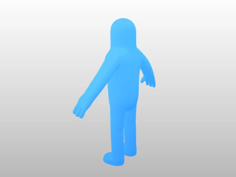 Character320 Blue Guy 3D Model