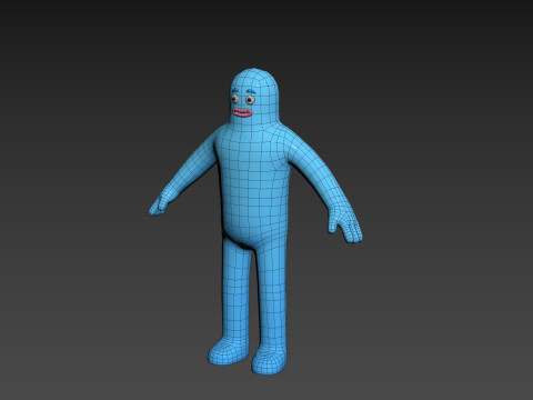 Character320 Blue Guy 3D 모델