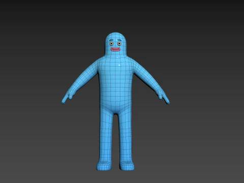 Character320 Blue Guy 3D Model