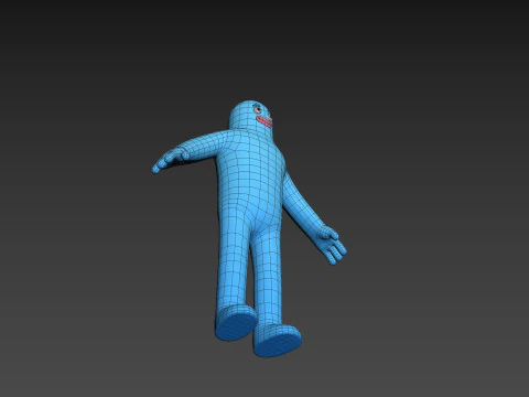 Character320 Blue Guy 3D Model